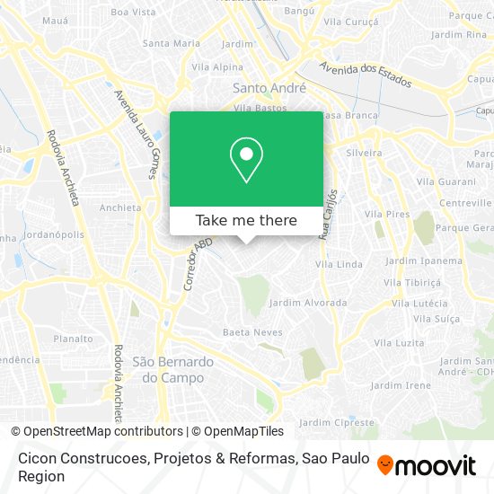 Cicon Construcoes, Projetos & Reformas map