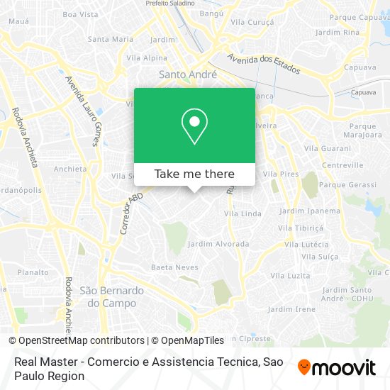 Mapa Real Master - Comercio e Assistencia Tecnica