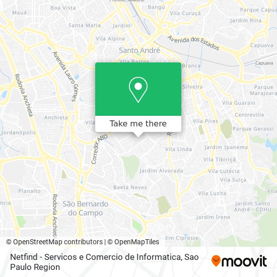 Netfind - Servicos e Comercio de Informatica map