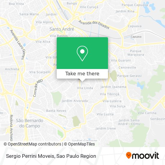 Sergio Perrini Moveis map