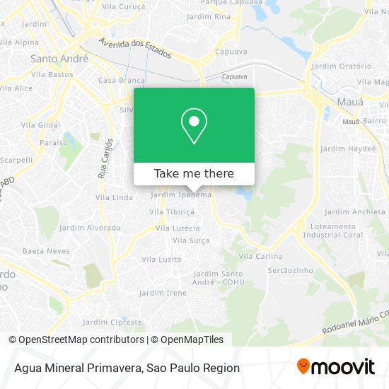 Agua Mineral Primavera map