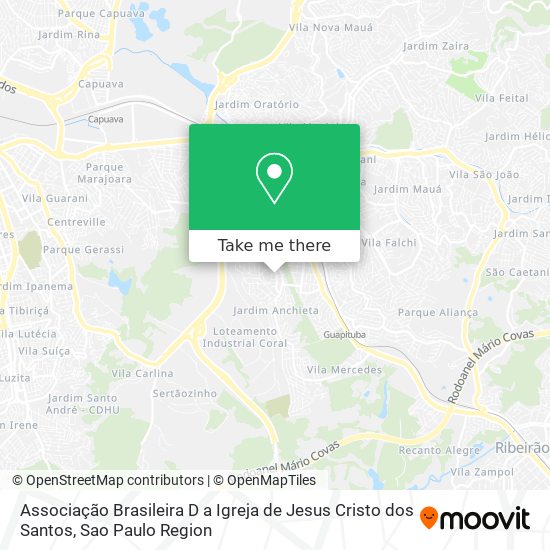 Associação Brasileira D a Igreja de Jesus Cristo dos Santos map