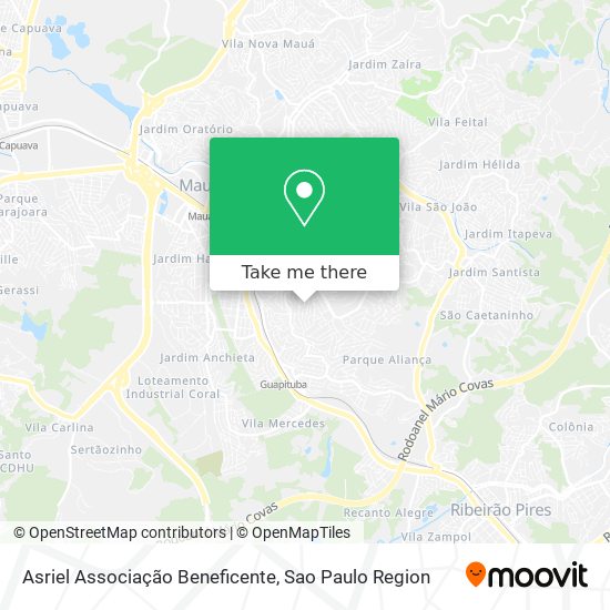 Asriel Associação Beneficente map