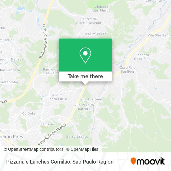 Pizzaria e Lanches Comilão map