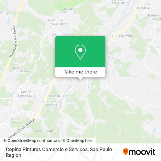 Copina Pinturas Comercio e Servicos map