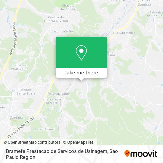 Bramefe Prestacao de Servicos de Usinagem map