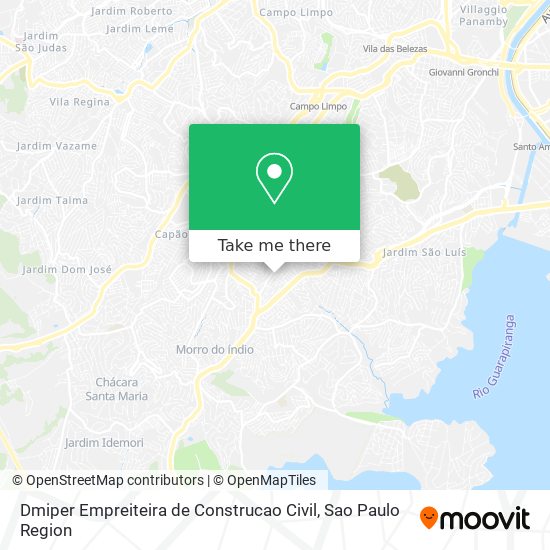 Mapa Dmiper Empreiteira de Construcao Civil