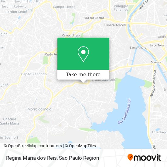 Regina Maria dos Reis map