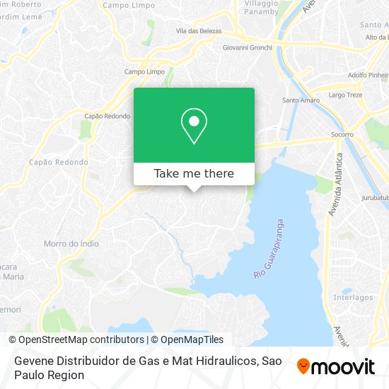 Gevene Distribuidor de Gas e Mat Hidraulicos map