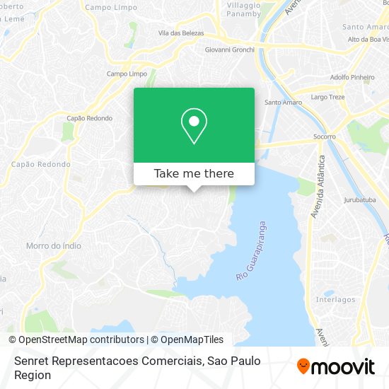 Senret Representacoes Comerciais map