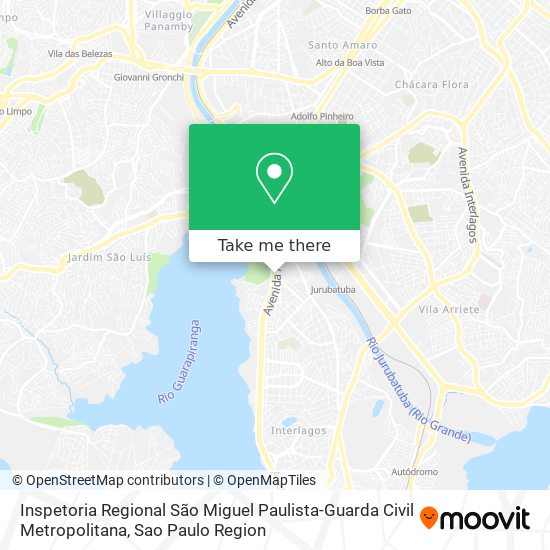 Inspetoria Regional São Miguel Paulista-Guarda Civil Metropolitana map