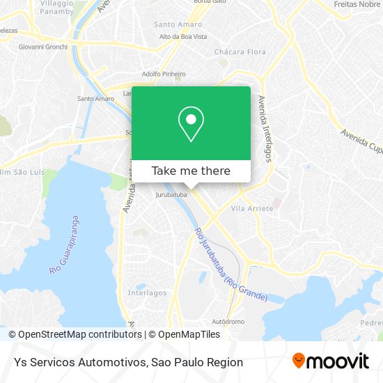 Ys Servicos Automotivos map