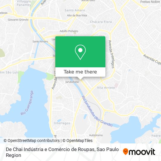 De Chai Indústria e Comércio de Roupas map