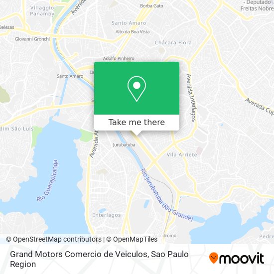 Mapa Grand Motors Comercio de Veiculos