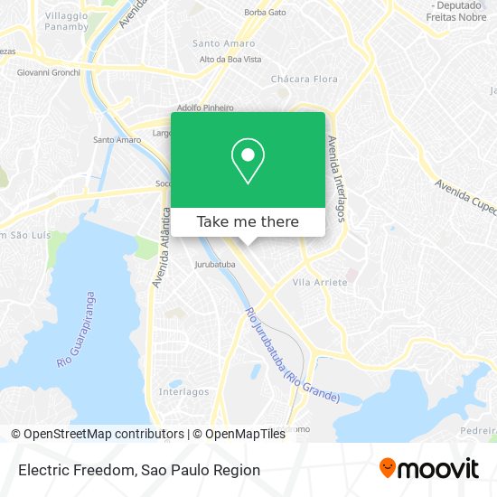 Mapa Electric Freedom