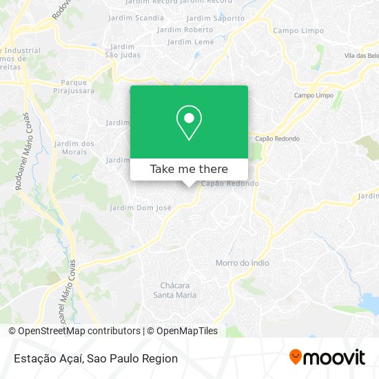 Estação Açaí map