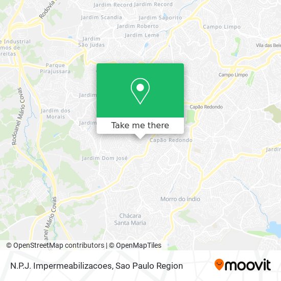 N.P.J. Impermeabilizacoes map