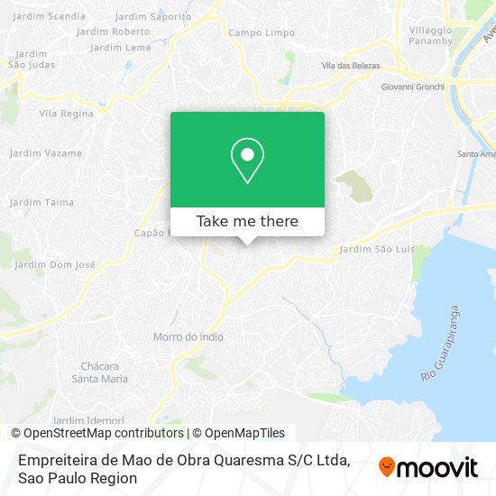 Empreiteira de Mao de Obra Quaresma S / C Ltda map