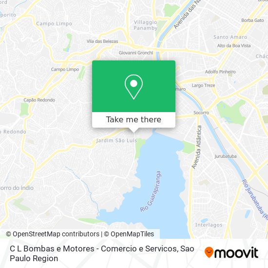 Mapa C L Bombas e Motores - Comercio e Servicos