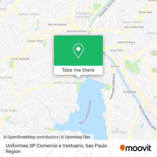 Uniformes SP Comercio e Vestuario map