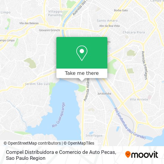 Mapa Compel Distribuidora e Comercio de Auto Pecas