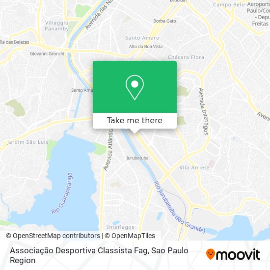 Mapa Associação Desportiva Classista Fag