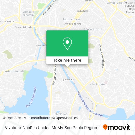 Mapa Vivabenx Nações Unidas McMv