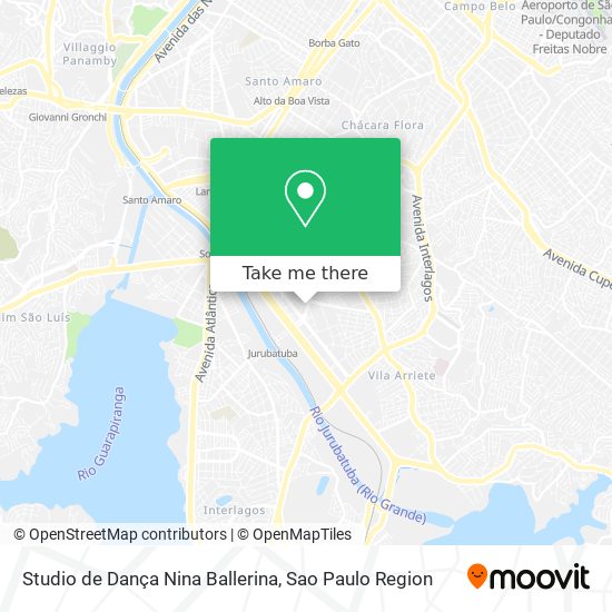 Studio de Dança Nina Ballerina map