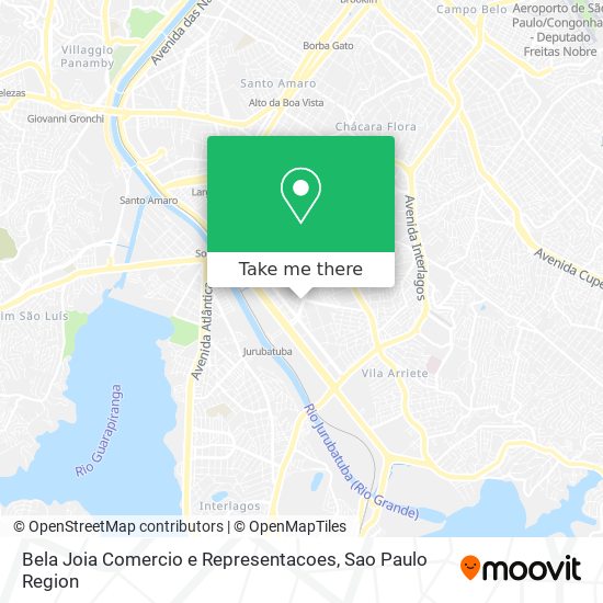 Bela Joia Comercio e Representacoes map