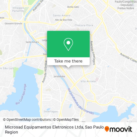 Microsad Equipamentos Eletronicos Ltda map