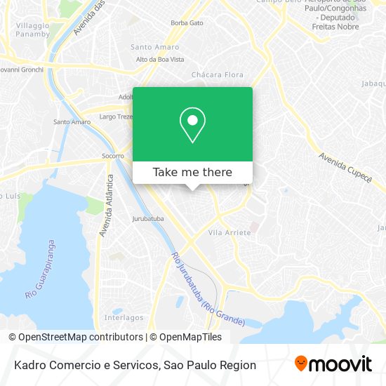 Mapa Kadro Comercio e Servicos