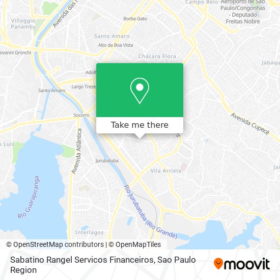 Sabatino Rangel Servicos Financeiros map