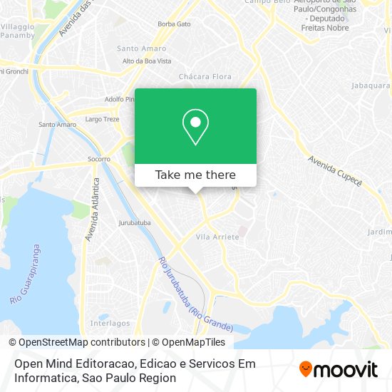 Open Mind Editoracao, Edicao e Servicos Em Informatica map