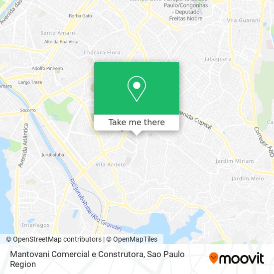 Mantovani Comercial e Construtora map