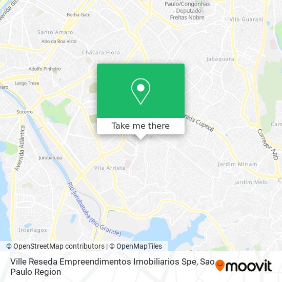 Ville Reseda Empreendimentos Imobiliarios Spe map