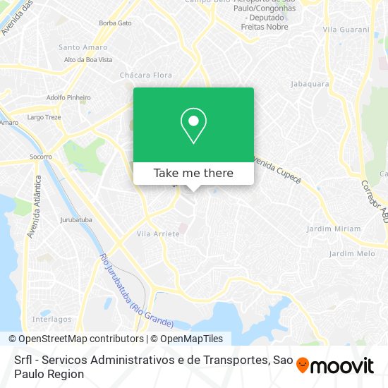 Mapa Srfl - Servicos Administrativos e de Transportes