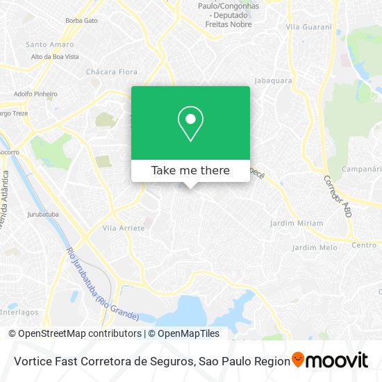 Mapa Vortice Fast Corretora de Seguros