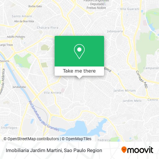 Mapa Imobiliaria Jardim Martini