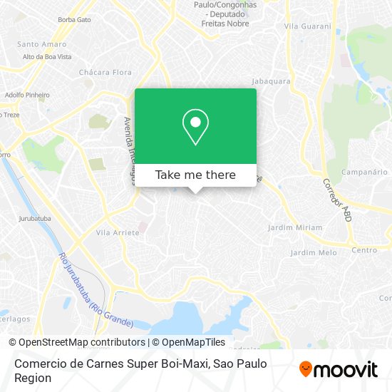 Mapa Comercio de Carnes Super Boi-Maxi