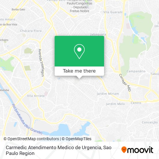 Mapa Carmedic Atendimento Medico de Urgencia