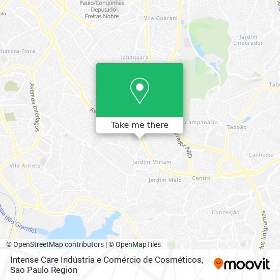 Mapa Intense Care Indústria e Comércio de Cosméticos