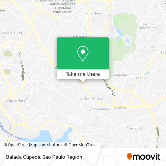 Balada Cupece map