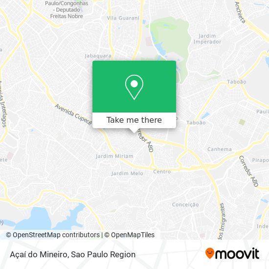 Açaí do Mineiro map