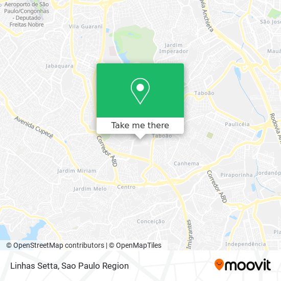 Linhas Setta map