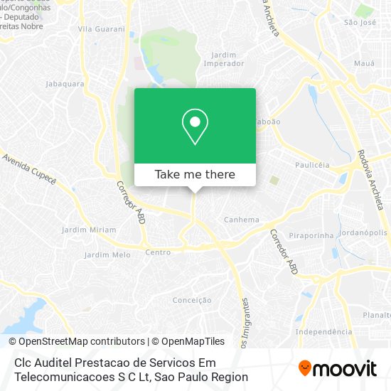 Clc Auditel Prestacao de Servicos Em Telecomunicacoes S C Lt map