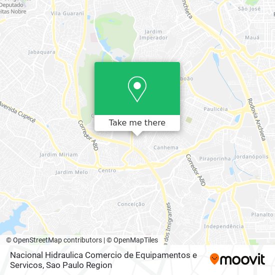 Nacional Hidraulica Comercio de Equipamentos e Servicos map