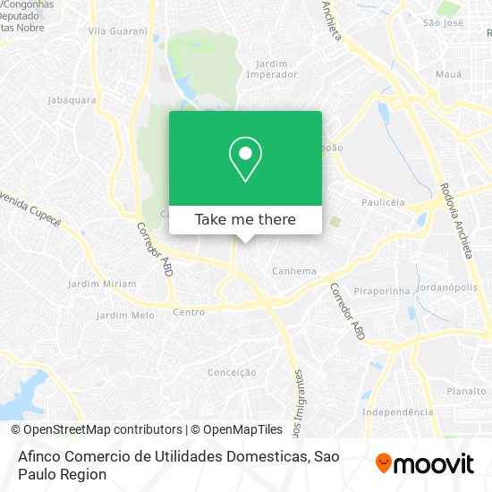 Afinco Comercio de Utilidades Domesticas map