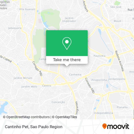 Cantinho Pet map