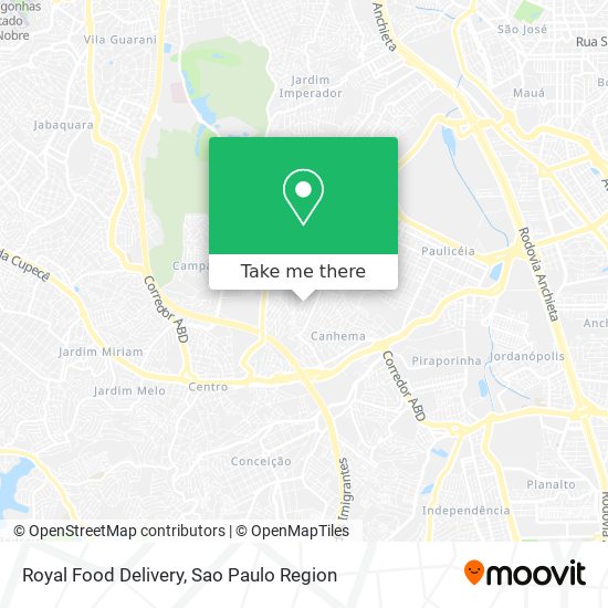 Royal Food Delivery map