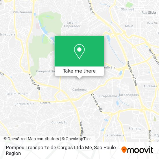 Pompeu Transporte de Cargas Ltda Me map